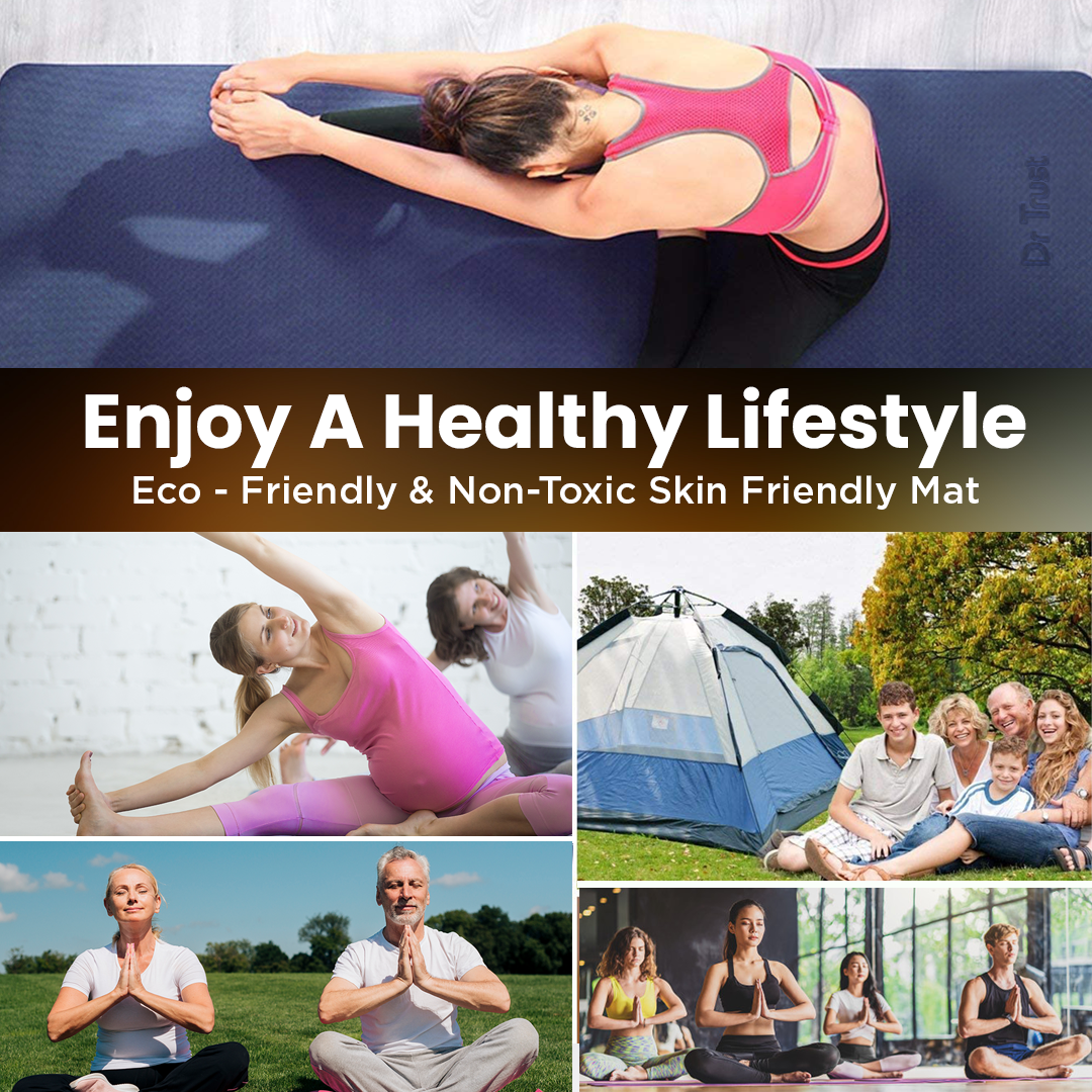 Dr Trust USA Premium Luxfoam TPE Yoga & Exercise Mat 317