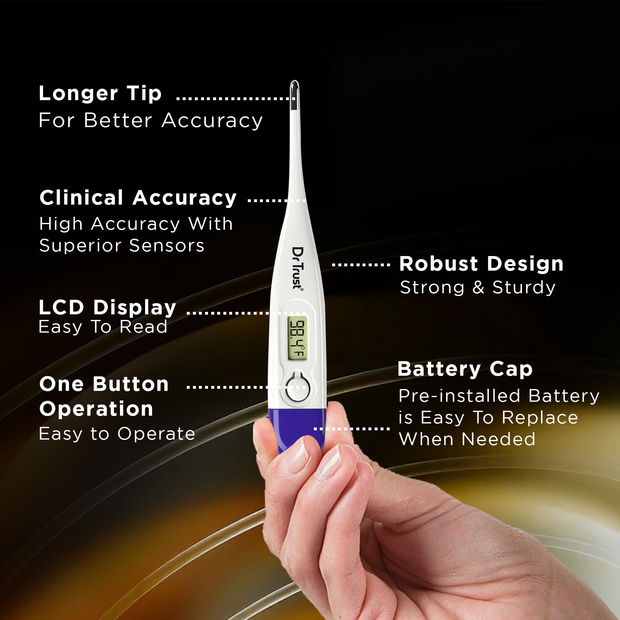 Dr Trust USA Digital Thermometer 605