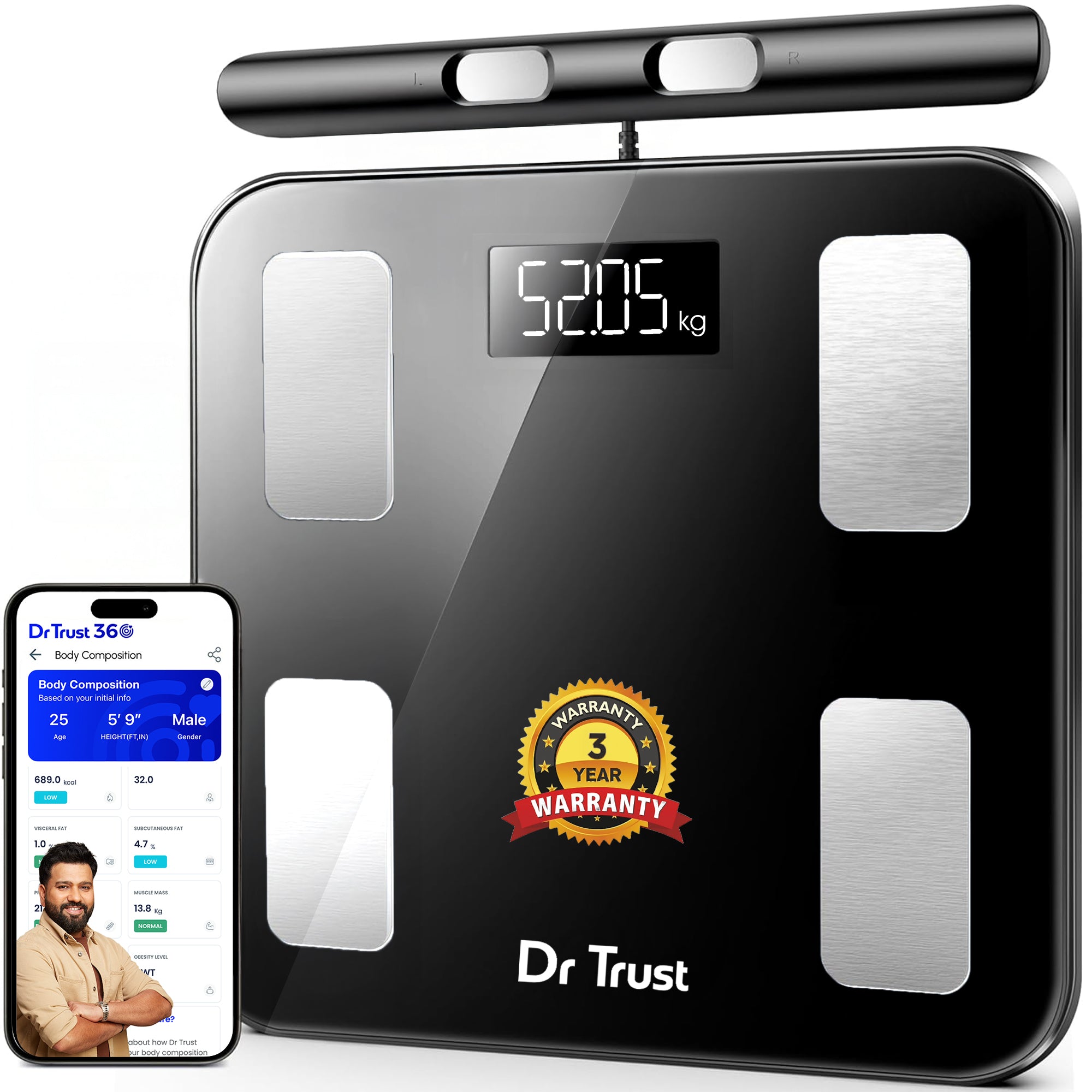 Dr Trust USA Eight Electrode Digital Body Weight BMI Machine 532