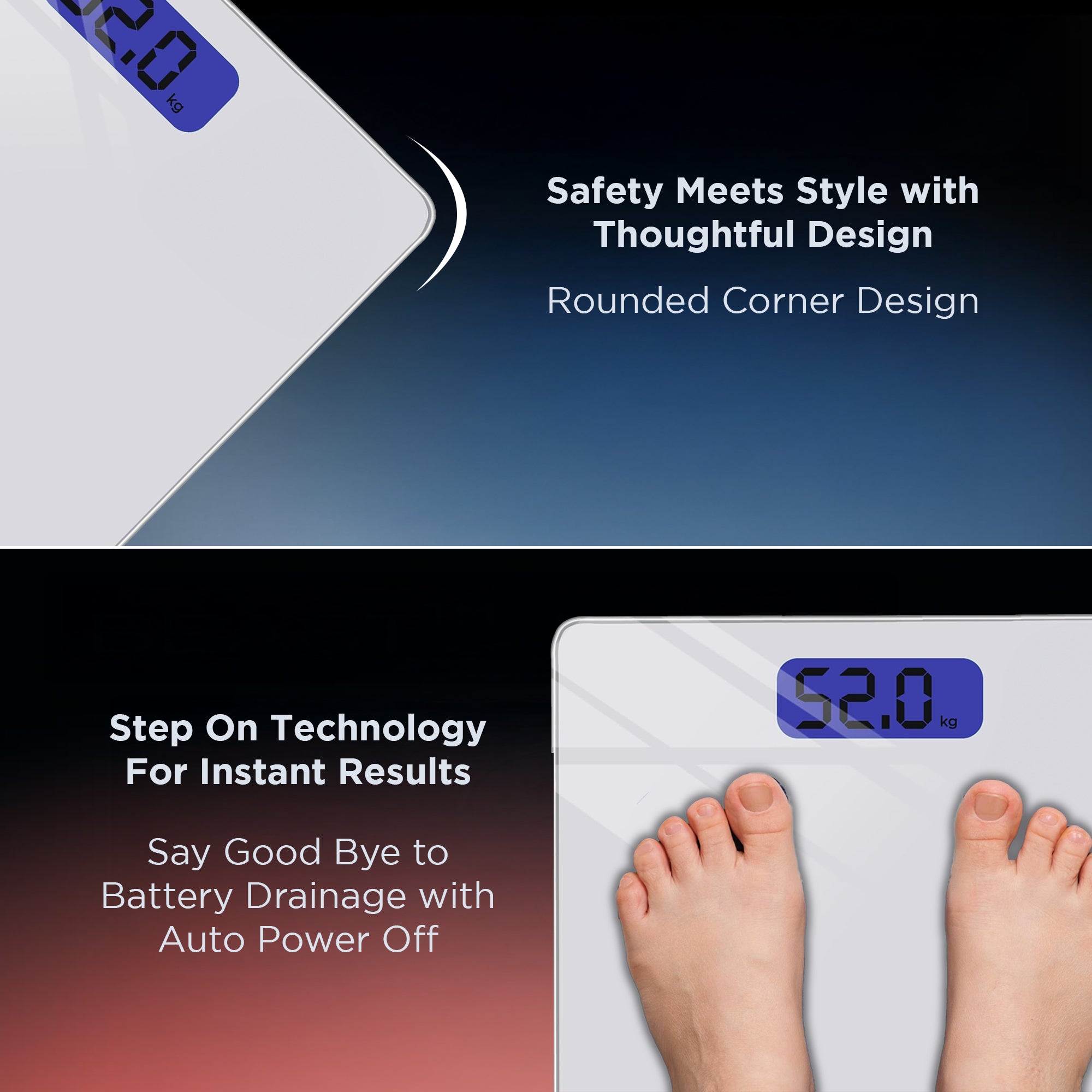 Dr Trust USA एलिगेंस पर्सनल स्केल वेइंग मशीन 514 