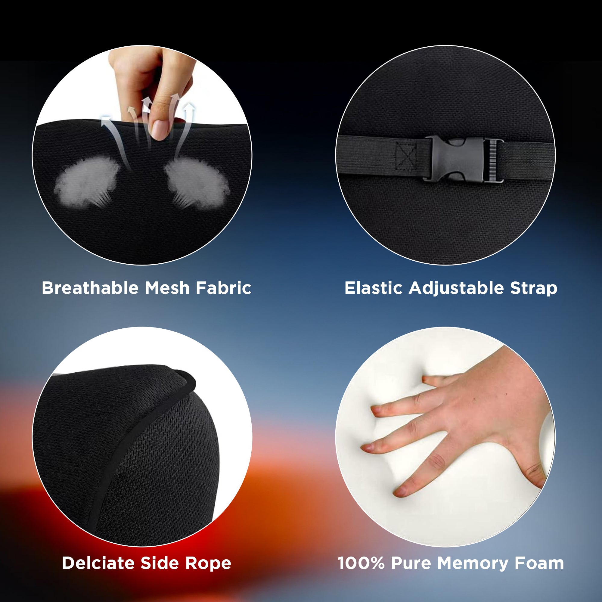 Dr Trust USA Orthopedic Neck Rest Car Seat Cushion 353 (Small)