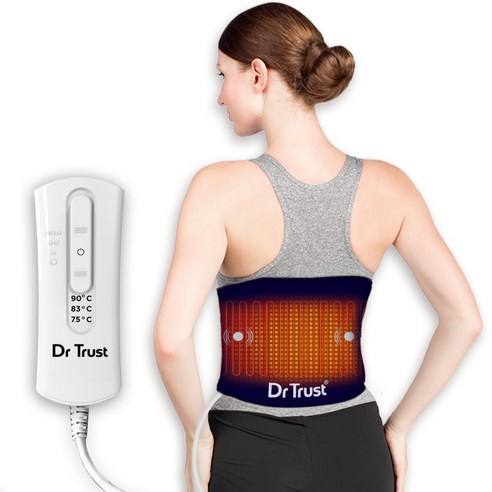 Dr Trust USA Orthopedic Heat Belt Electric Heating Pad For Back Pain Relief Warming Lower Back Support For Waist, Lower Back, Shoulder & Knee 346