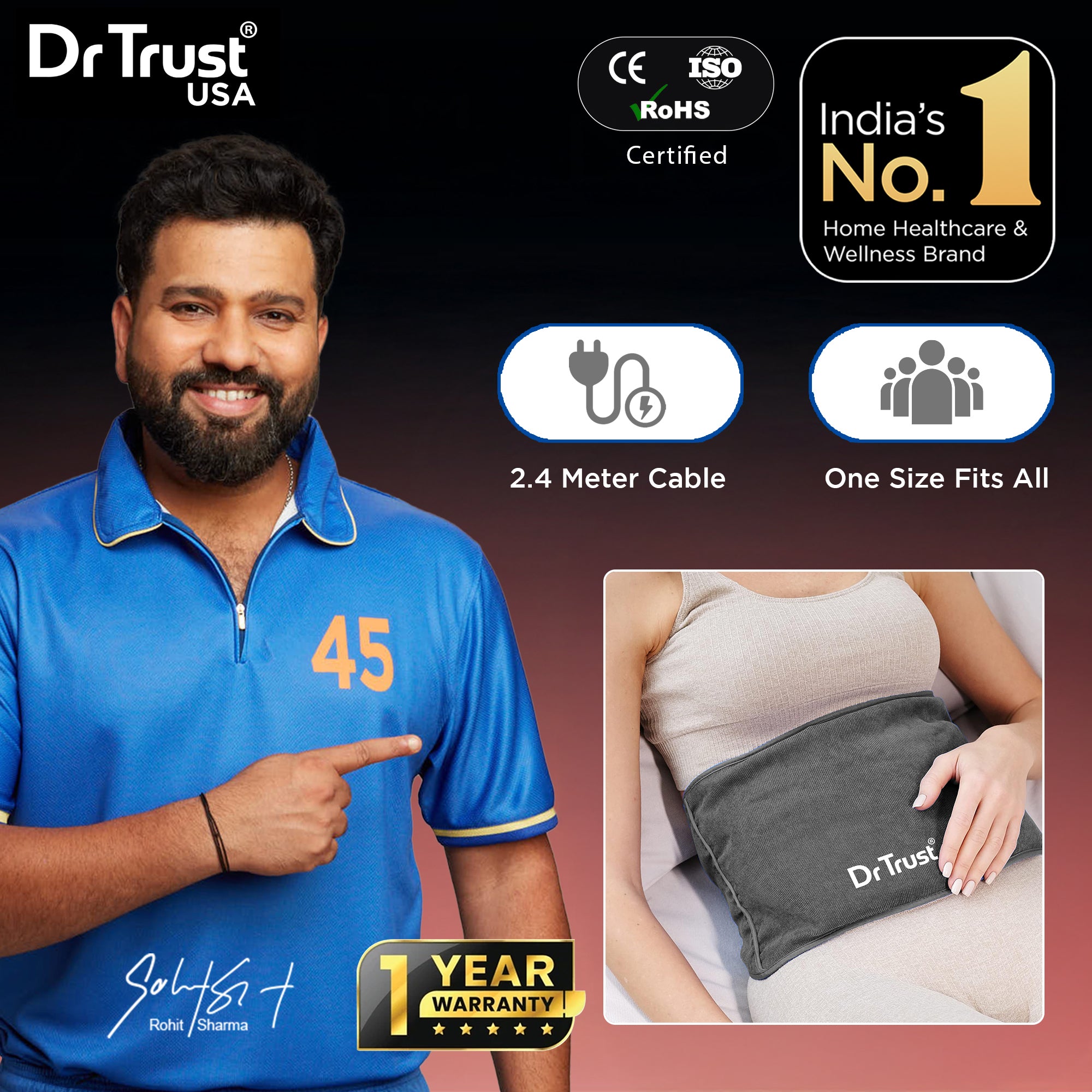 Dr Trust USA Orthopedic Electric Heating Pad 350