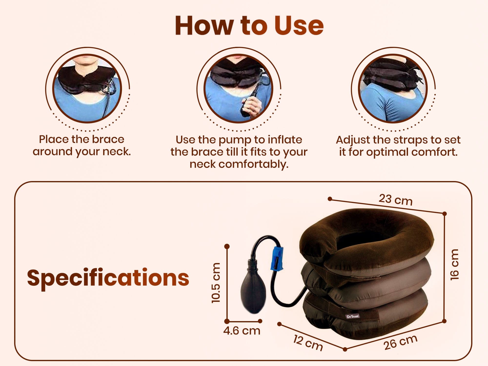 Dr Trust USA Cervical Neck Traction Device | Neck Pain Relief Device