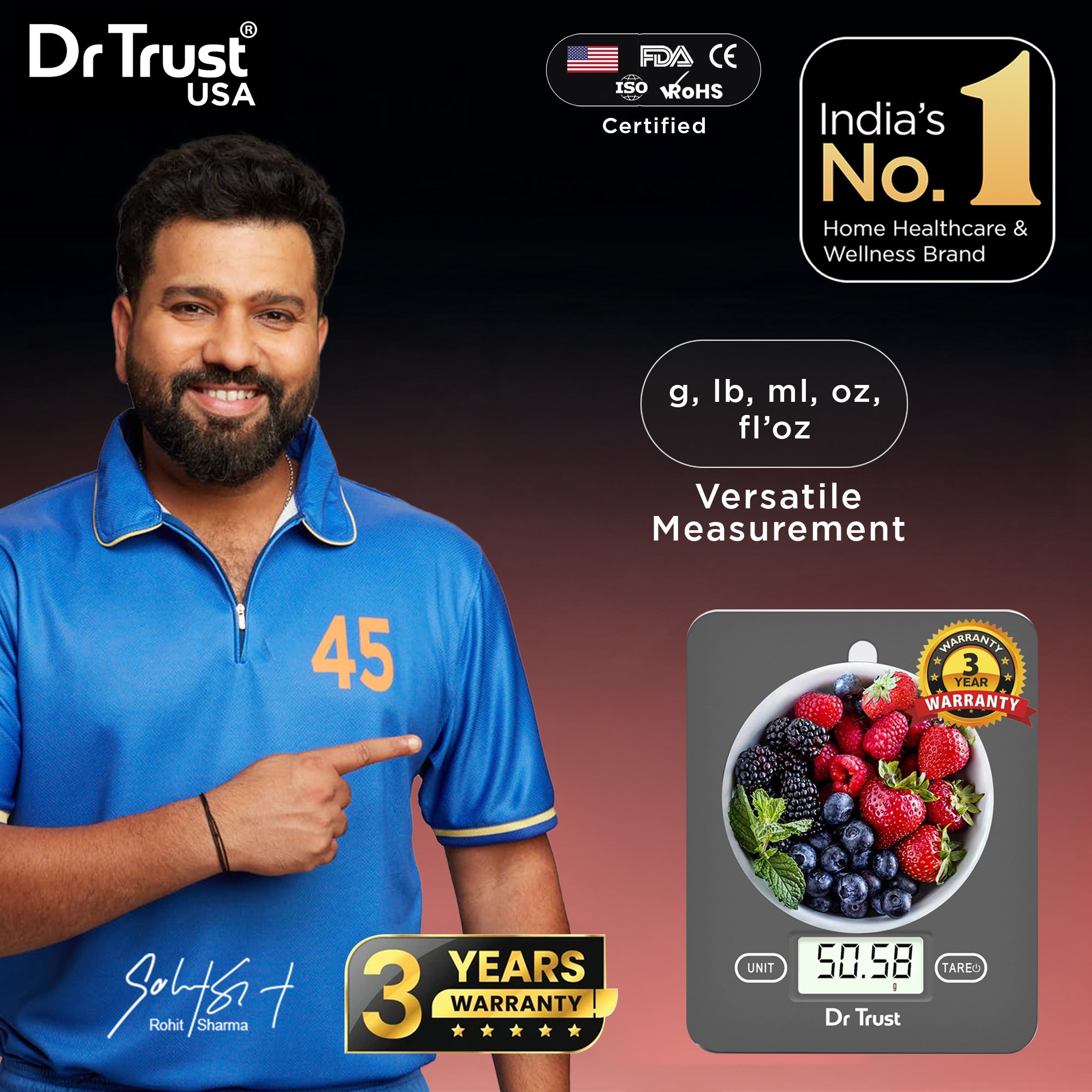 Dr Trust USA Electronic Kitchen Scale 517