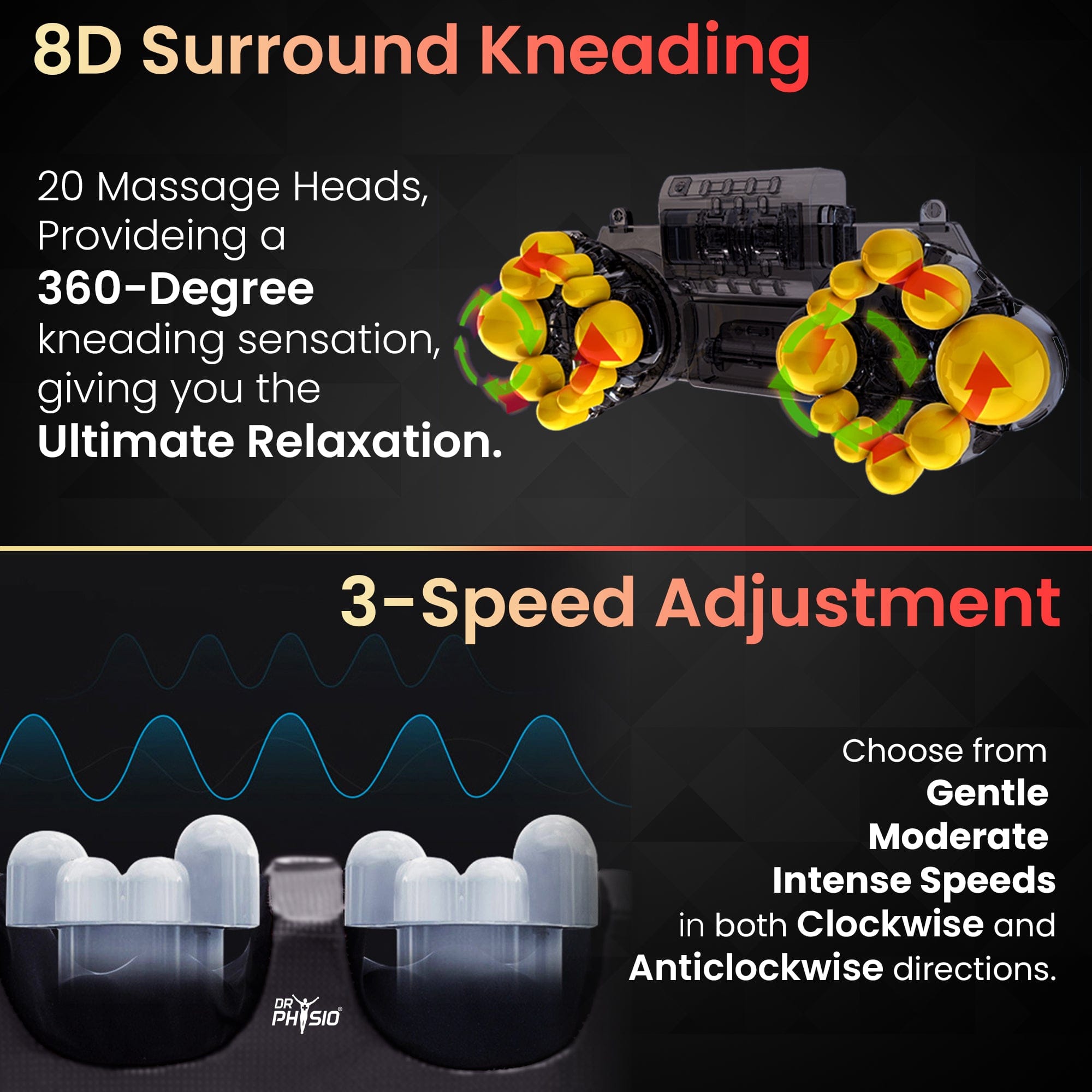 Dr Trust USA foot massager Dr Physio USA Foot and Calf Massager 1032