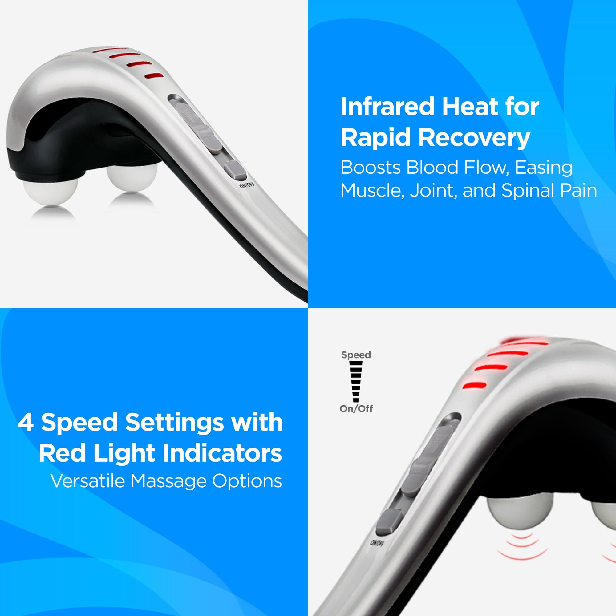 Dr Trust USA Massager Dr Physio USA Double Head Body Massager Machine 1010