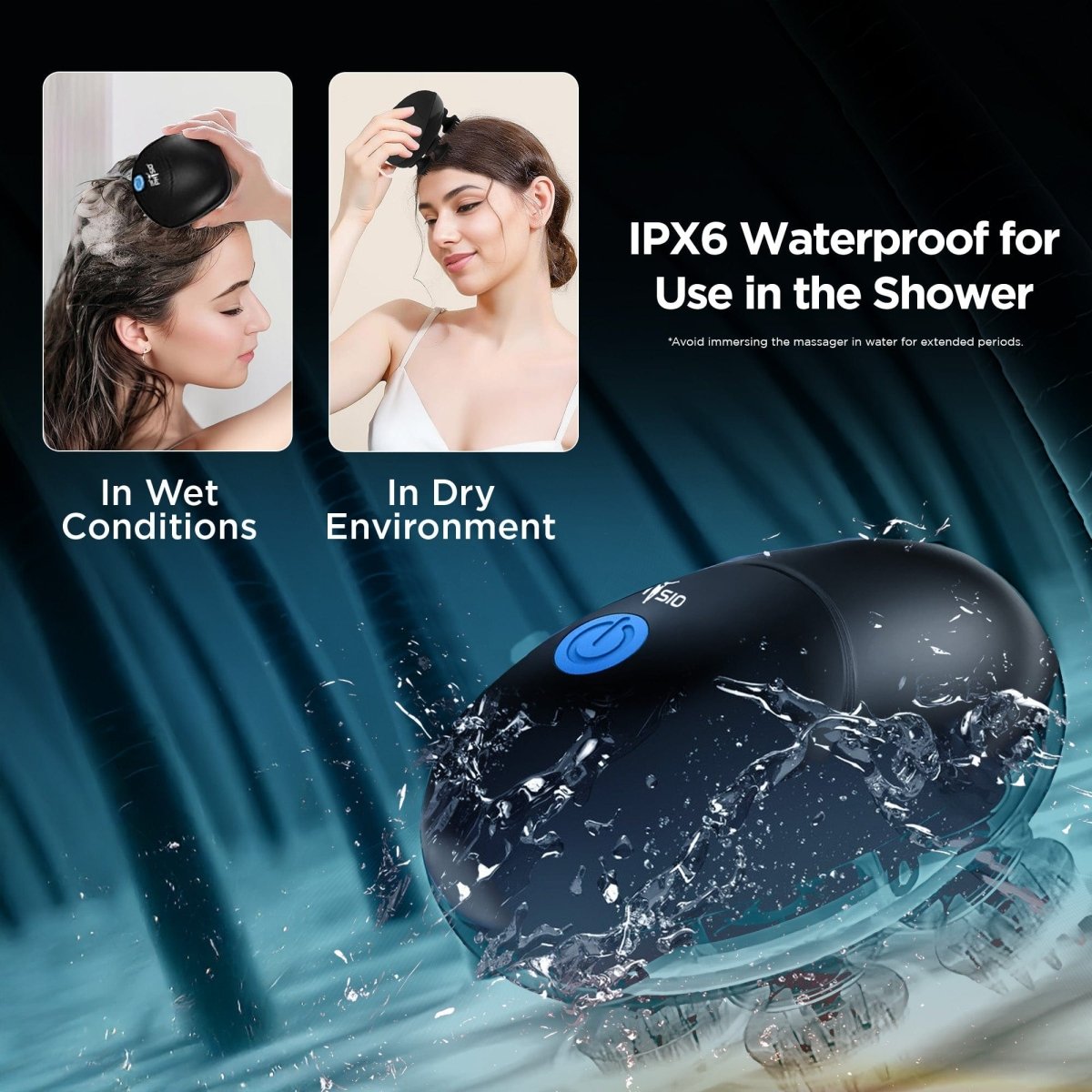 Dr Physio USA Head & Scalp Massager Handheld 1036 (Black)