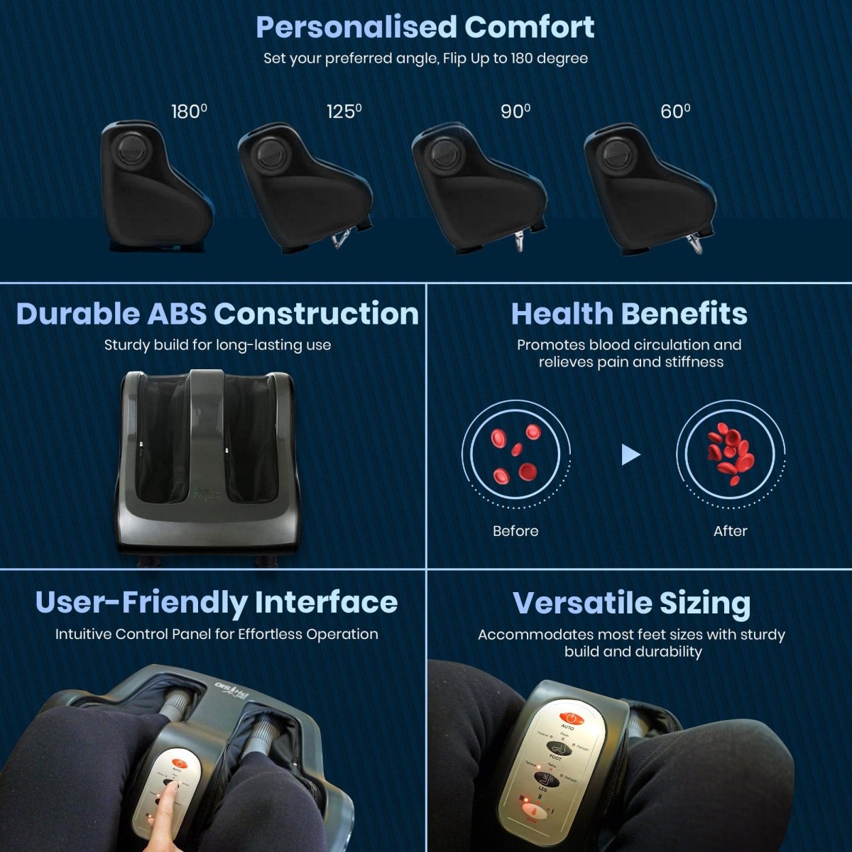 Dr Physio USA Leg & Foot Massager Machine 1026