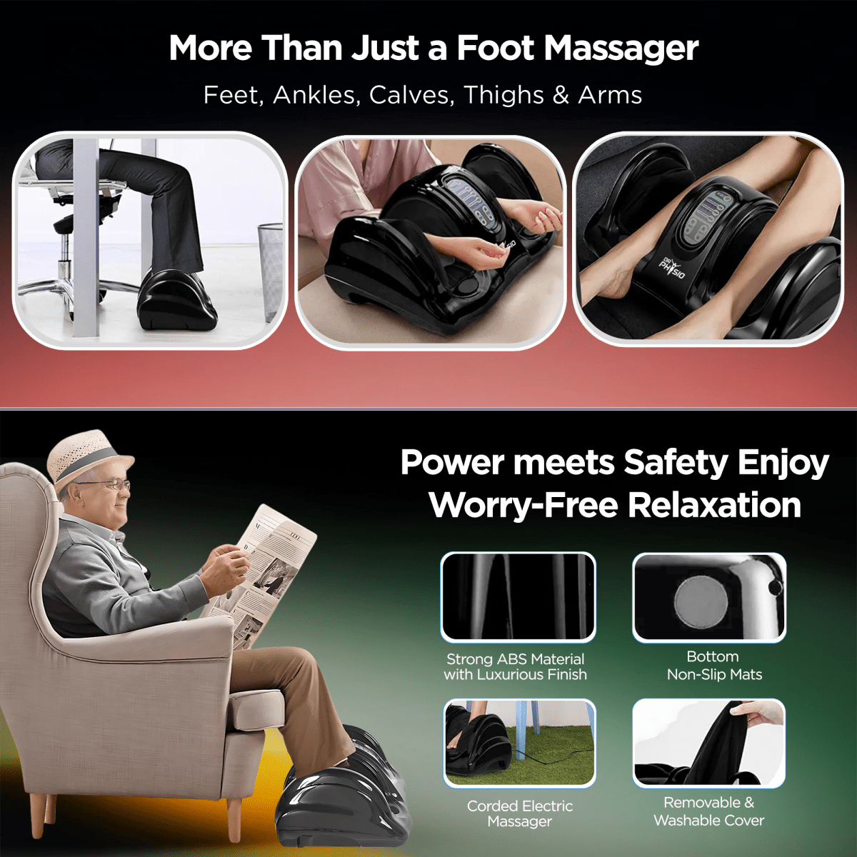 Dr Physio USA Maestro Shiatsu Electric Foot Massager 1044