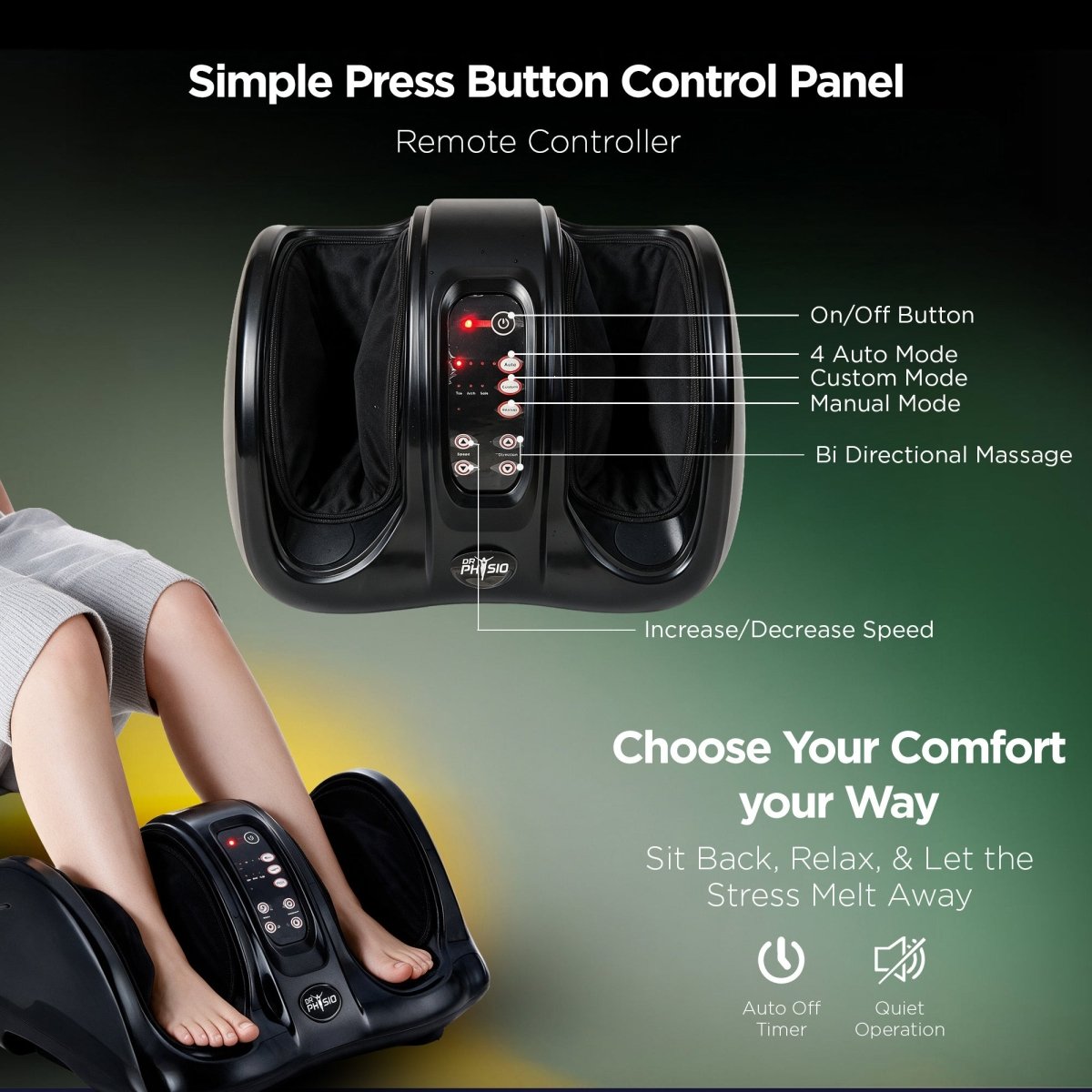 Dr Physio USA Maestro Shiatsu Electric Foot Massager 1044