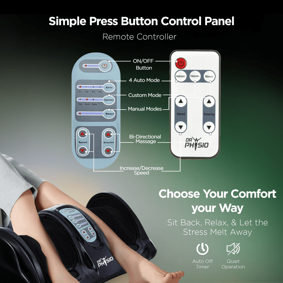 Dr Physio USA Maestro Shiatsu Electric Foot Massager 1044