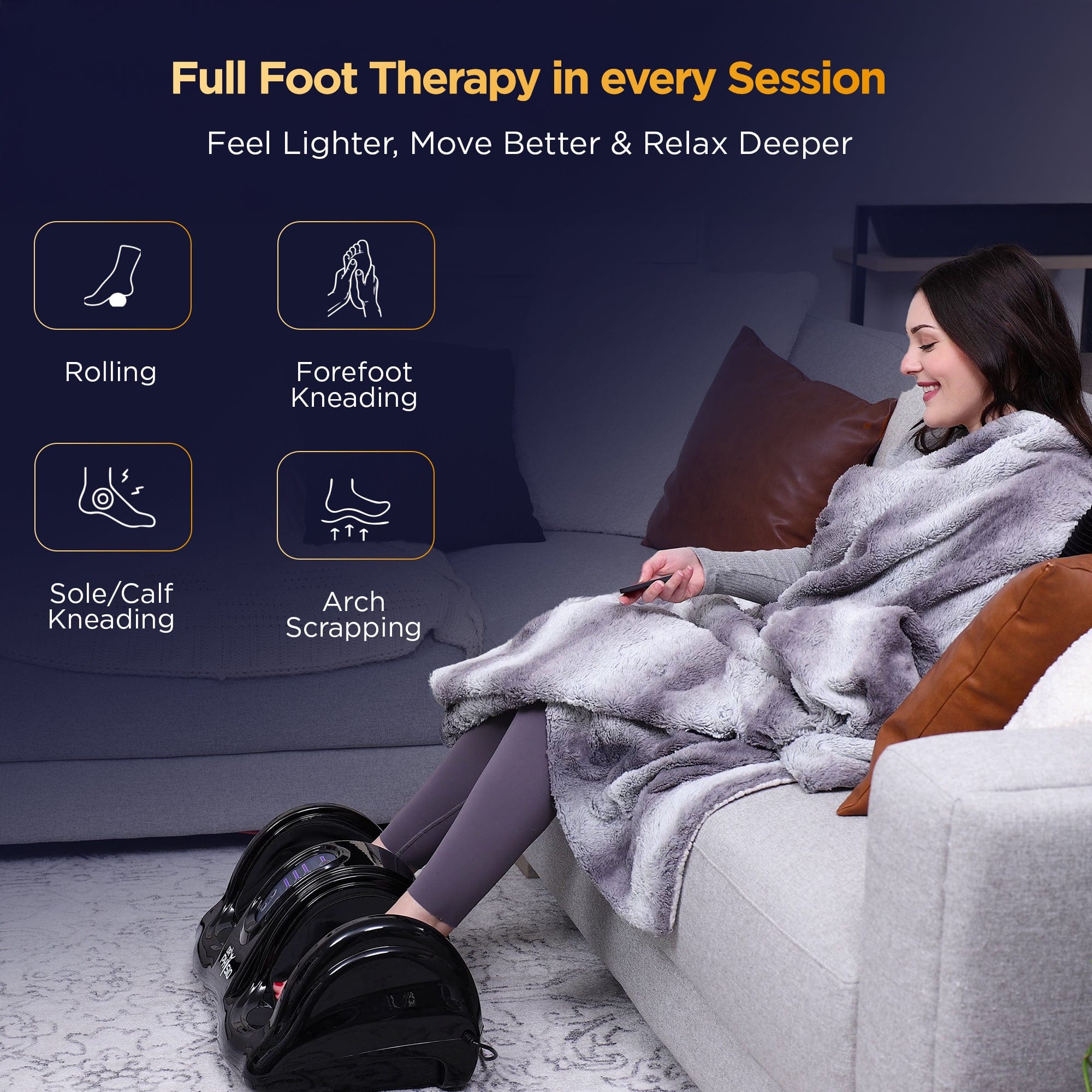 Dr Trust USA foot masager Dr Physio USA Maestro Shiatsu Electric Foot Massager Machine for Plantar Feet Pain Relief, Kneading & Rolling Massage, Multipurpose Hand, Leg, and Arms Massage Improving Blood Circulation, Customized Settings 1044