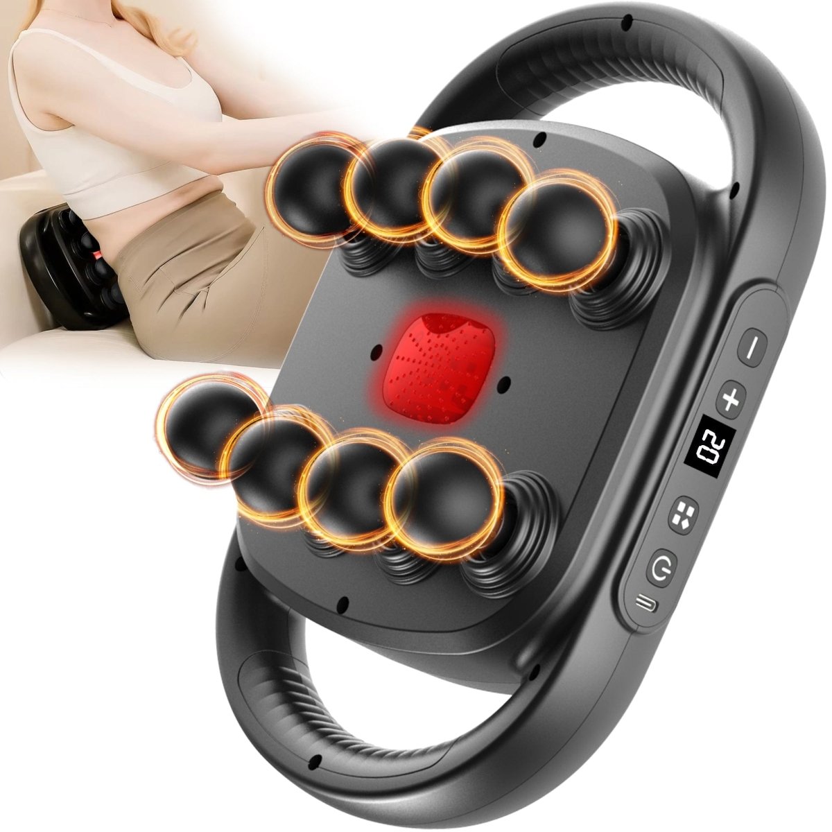 Dr Physio USA Supervolt Octacore 8 Heads Gun Massager 1051