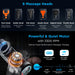 Dr Trust USA Massager Dr Physio USA Supervolt PRO Electric Gun Massager for Pain Relief, 6 Heads, 4 Speed Levels Rechargeable Full Body Deep Tissue Percussion Massage Device for Muscles of Back, Neck, Shoulder, Hand, Foot, Head & Leg 1043