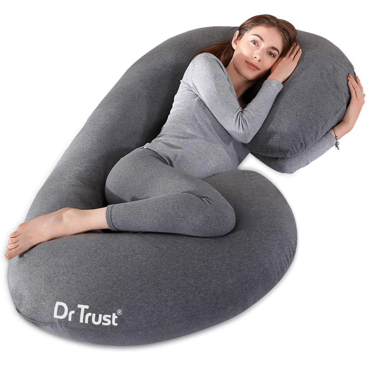 Dr Trust C-Shaped Full Body Pillow | Multi-Purpose Maternity Support 362