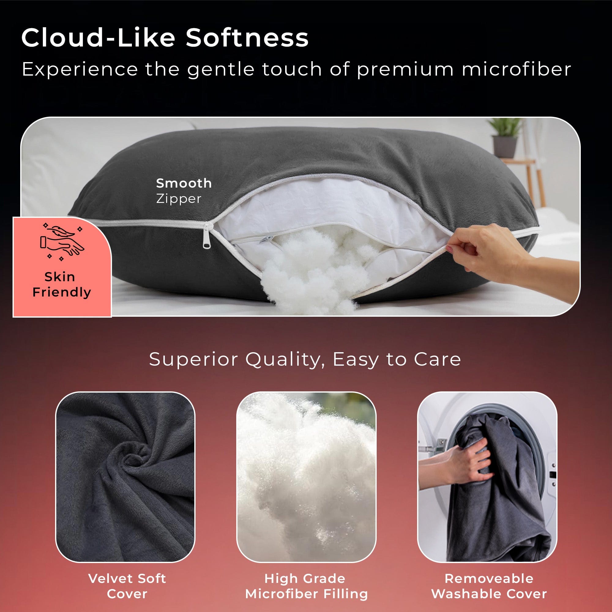 Dr Trust USA pregnancy pillow Dr Trust USA 3214 Pregnancy Pillow U Shape, Full Body Maternity Support Microfiber Cushion for Sleeping, Breastfeeding, Nursing, Postpartum Care and Back, Belly, Leg support and Relaxation, Velvet Cover 1370x360x155 ± 10 mm