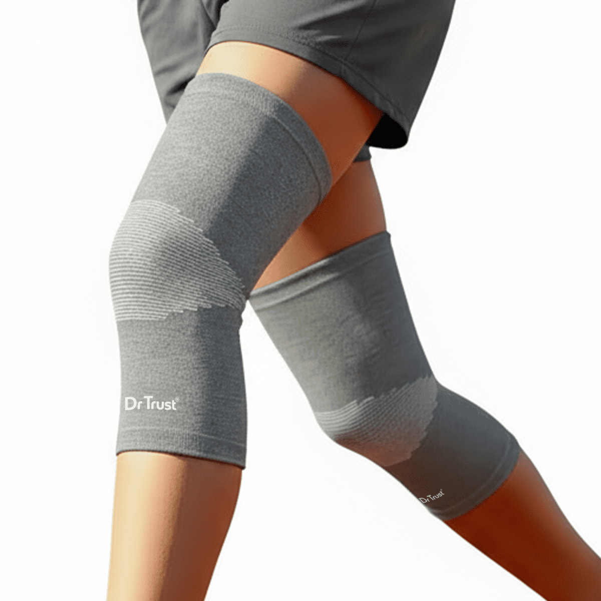 Dr Trust USA 4501 Premium Knee Support Cap for Sports, Gym, Exercise, Running, Cycling, Workout, Joint Pain Relief, Arthritis Compression Knee Brace for Men and Women