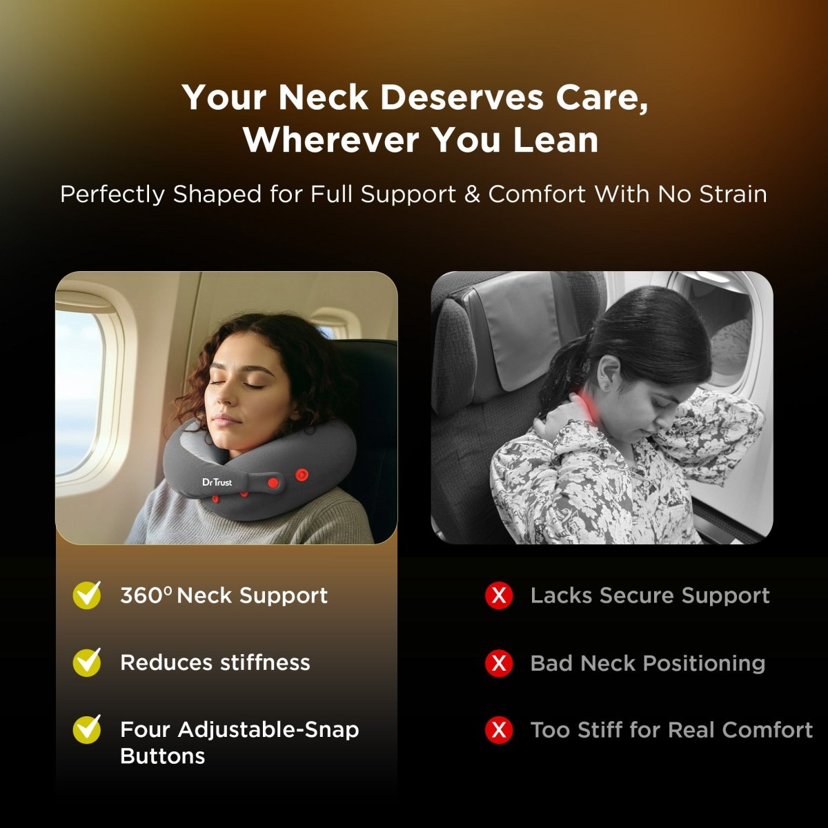 Dr Trust USA Aero Travel Neck Pillow 382