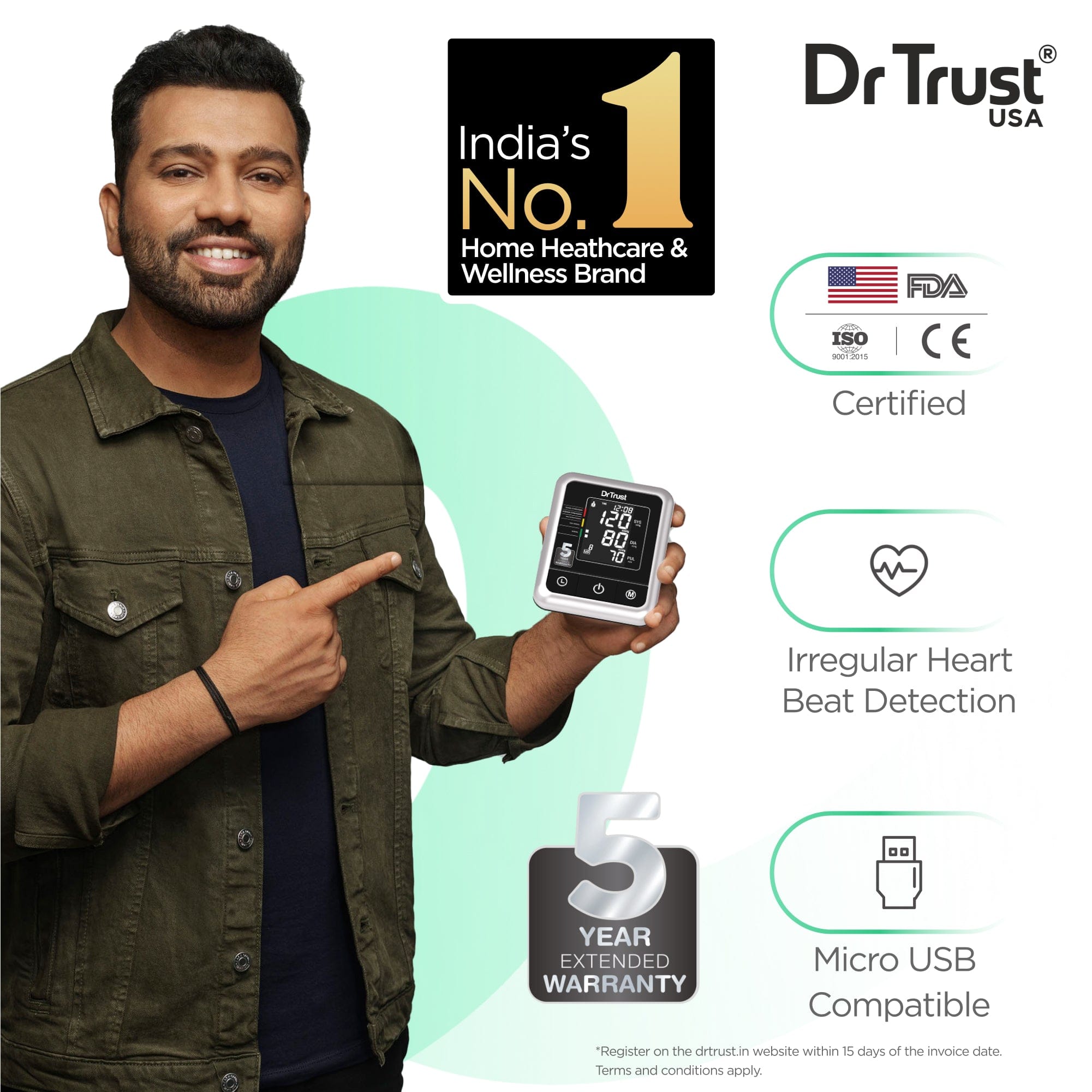 Dr Trust USA Blood Pressure Monitor Dr Trust USA A-One Galaxy Digital Blood Pressure Monitor BP Machine 106