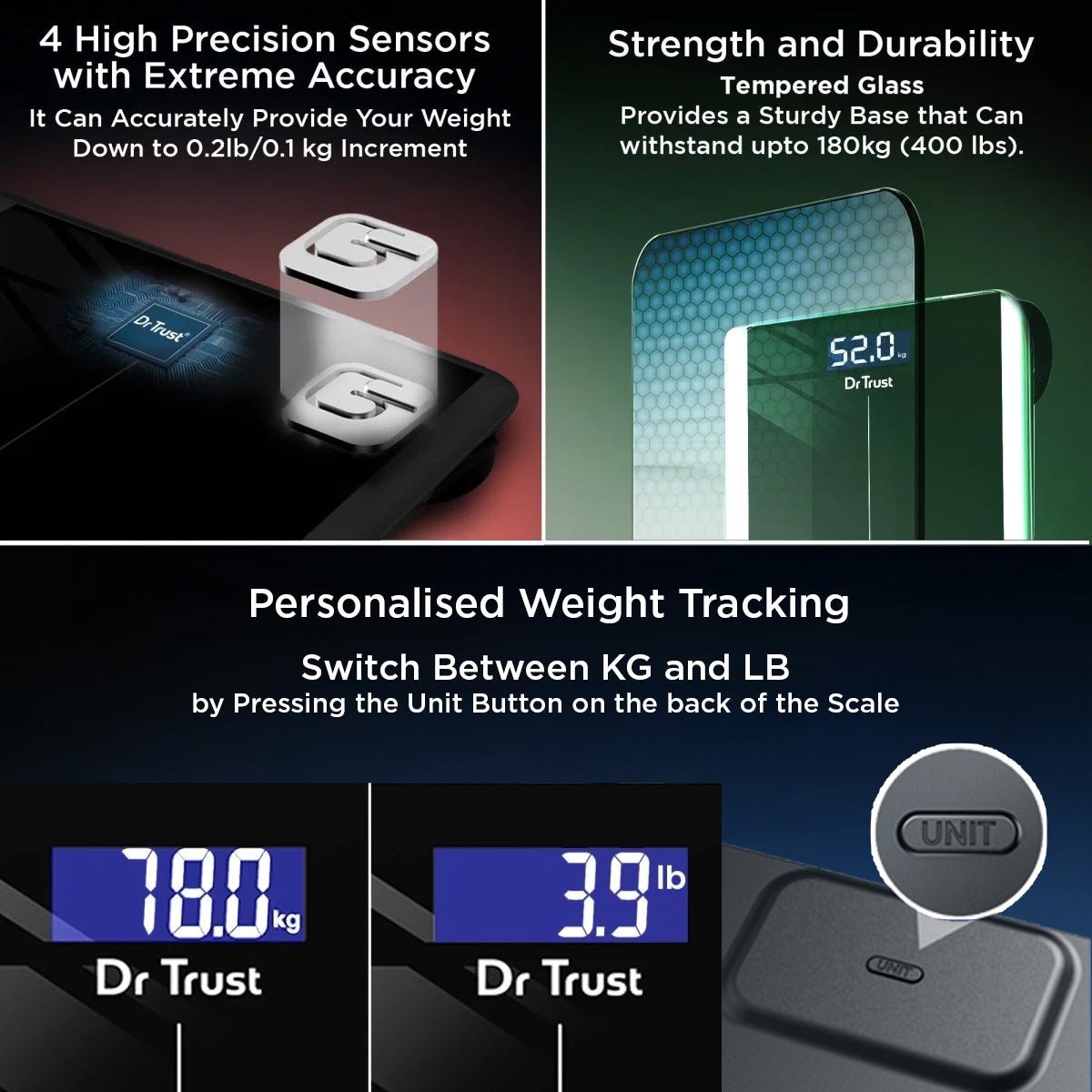 Dr Trust USA Balance Personal Weighing Scale 513