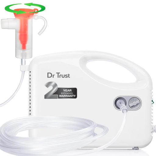 Dr Trust USA Nebulizer Dr Trust USA Bestest Handyneb Compressor Nebulizer Machine For Kids and Adults for Cold, Cough, Congestion, Allergies, and Respiratory Ailments 401WB