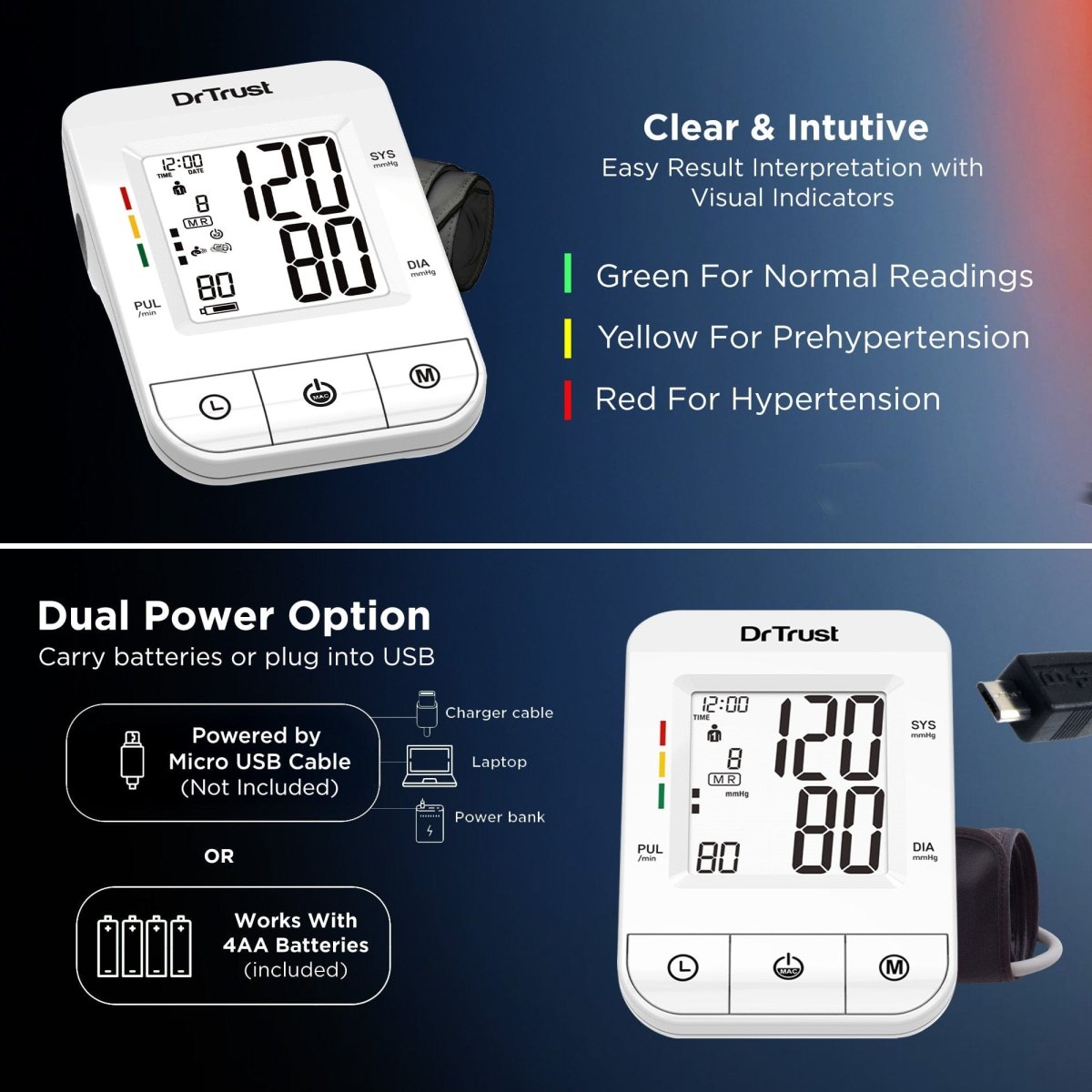 Dr Trust USA BP iCheck Pro Monitor 116