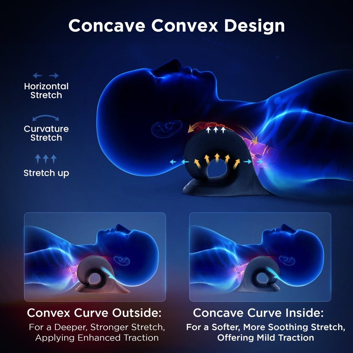 Dr Trust USA Cervical Traction Device and Stretcher with Heat Pad 352