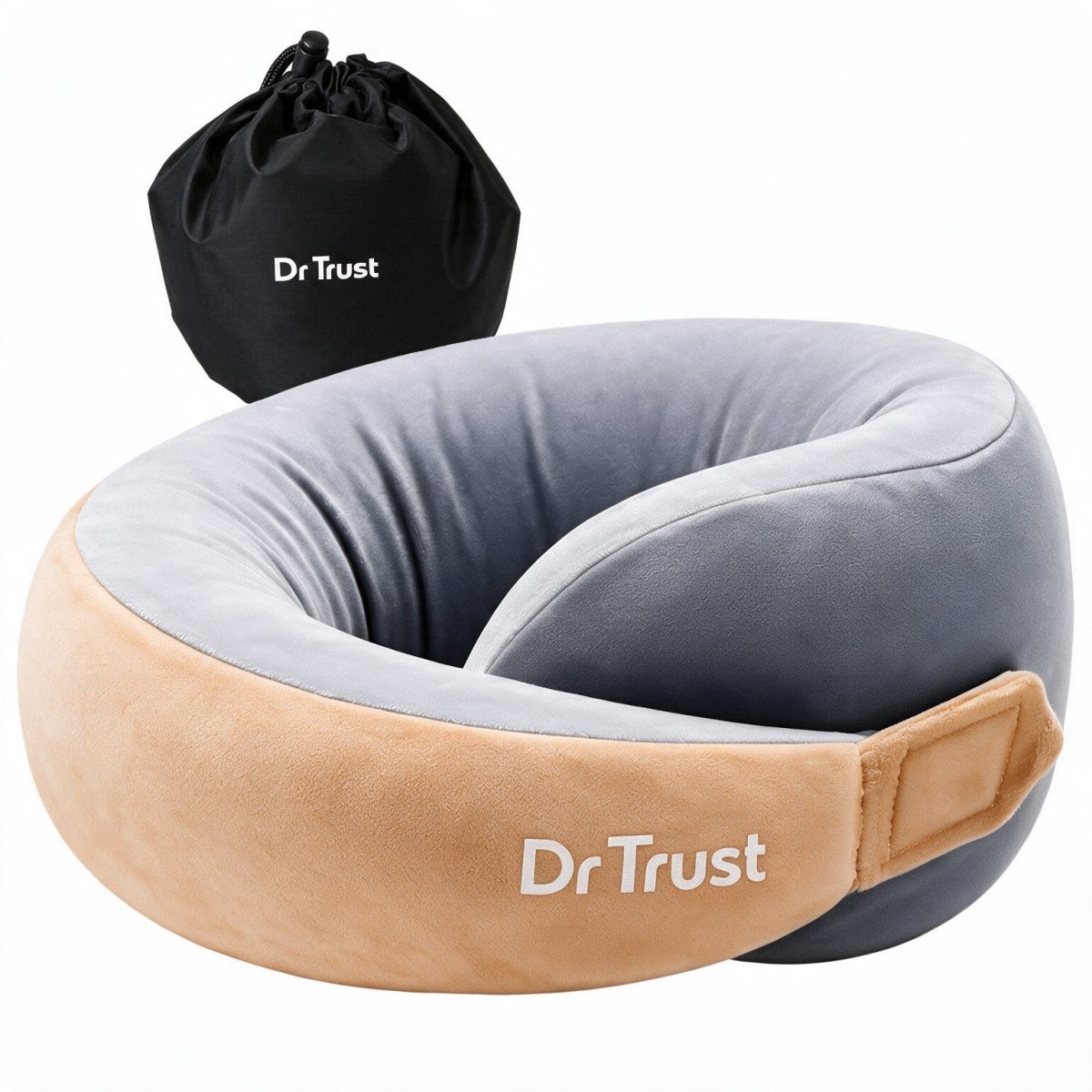 Dr Trust USA Cocoon 3205 Travel Neck Pillow with 360° Support – Pink Voyager