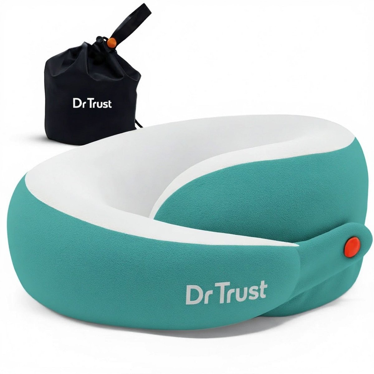 Dr Trust USA Cocoon 395 Travel Neck Pillow with 360° Support – Blue