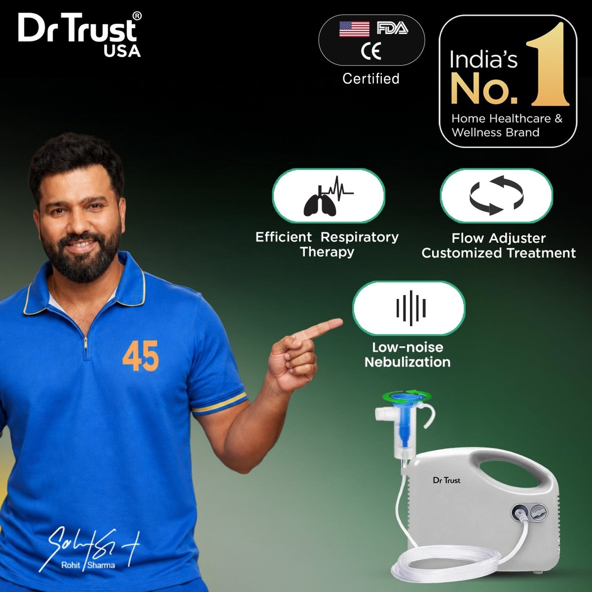 Dr Trust USA Compressor Nebulizer 408
