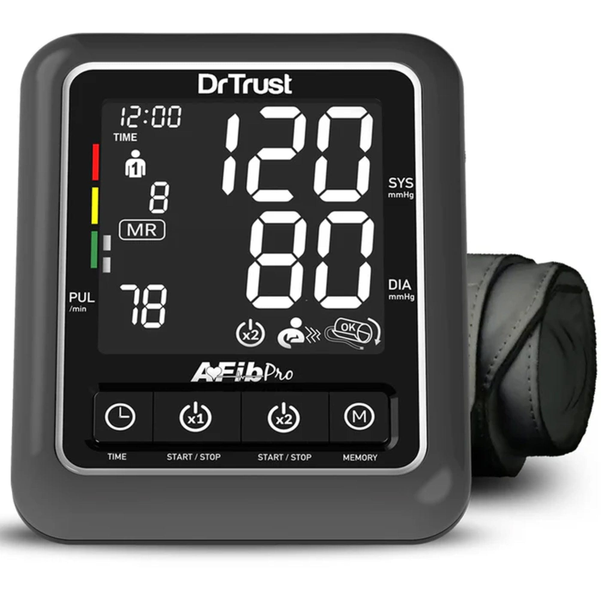 Dr Trust USA Blood Pressure Monitor Dr Trust USA Afib Talk Atrial Fibrillation BP Monitor Blood Pressure Machine 104