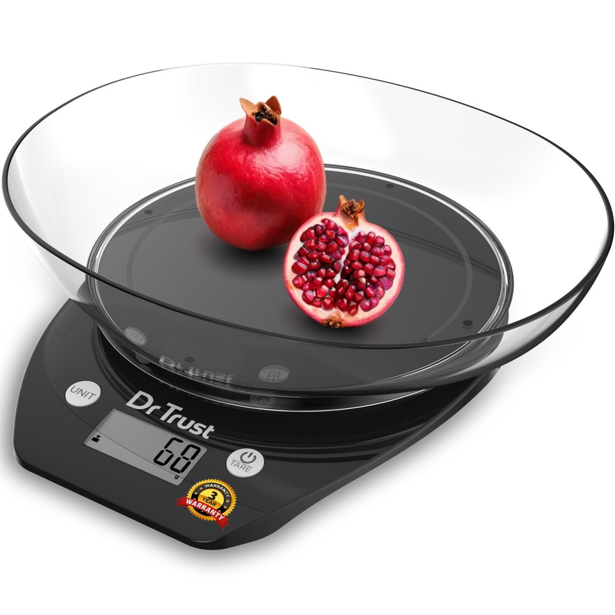 Dr Trust USA Digital Kitchen Weight Machine with Bowl 531 (5 kg)