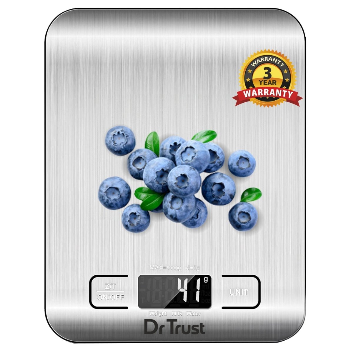 Dr Trust USA Digital Stainless Steel Kitchen Weighing Scale 529