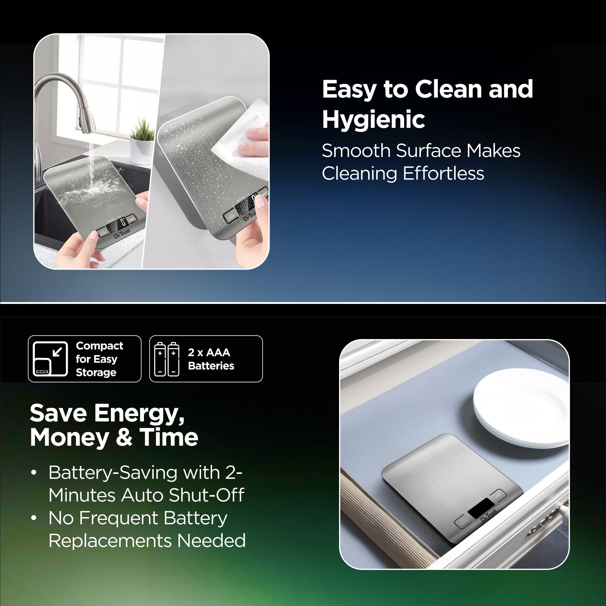 r kitchen scale Dr Trust USA Digital Stainless Steel Kitchen Weighing Scale & Food Weight Machine 529 for Kitchen Weighing, Home Baking, Cooking, Weight Management, Health & Fitness Batteries Included