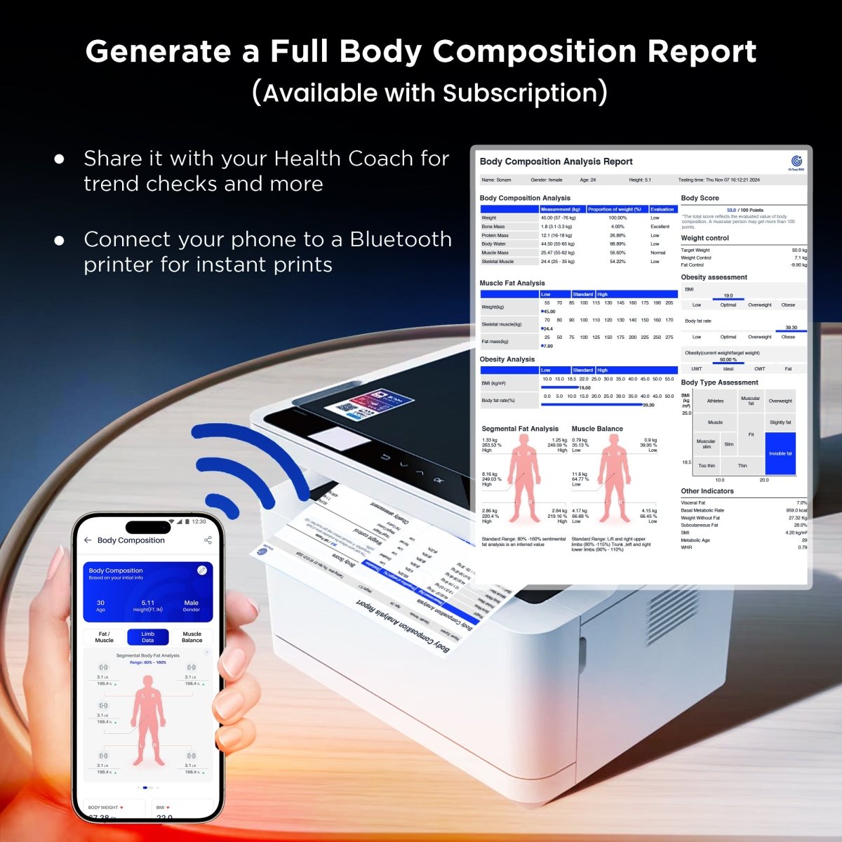 Dr Trust USA Eight Electrode Digital Body Weight BMI Machine 532