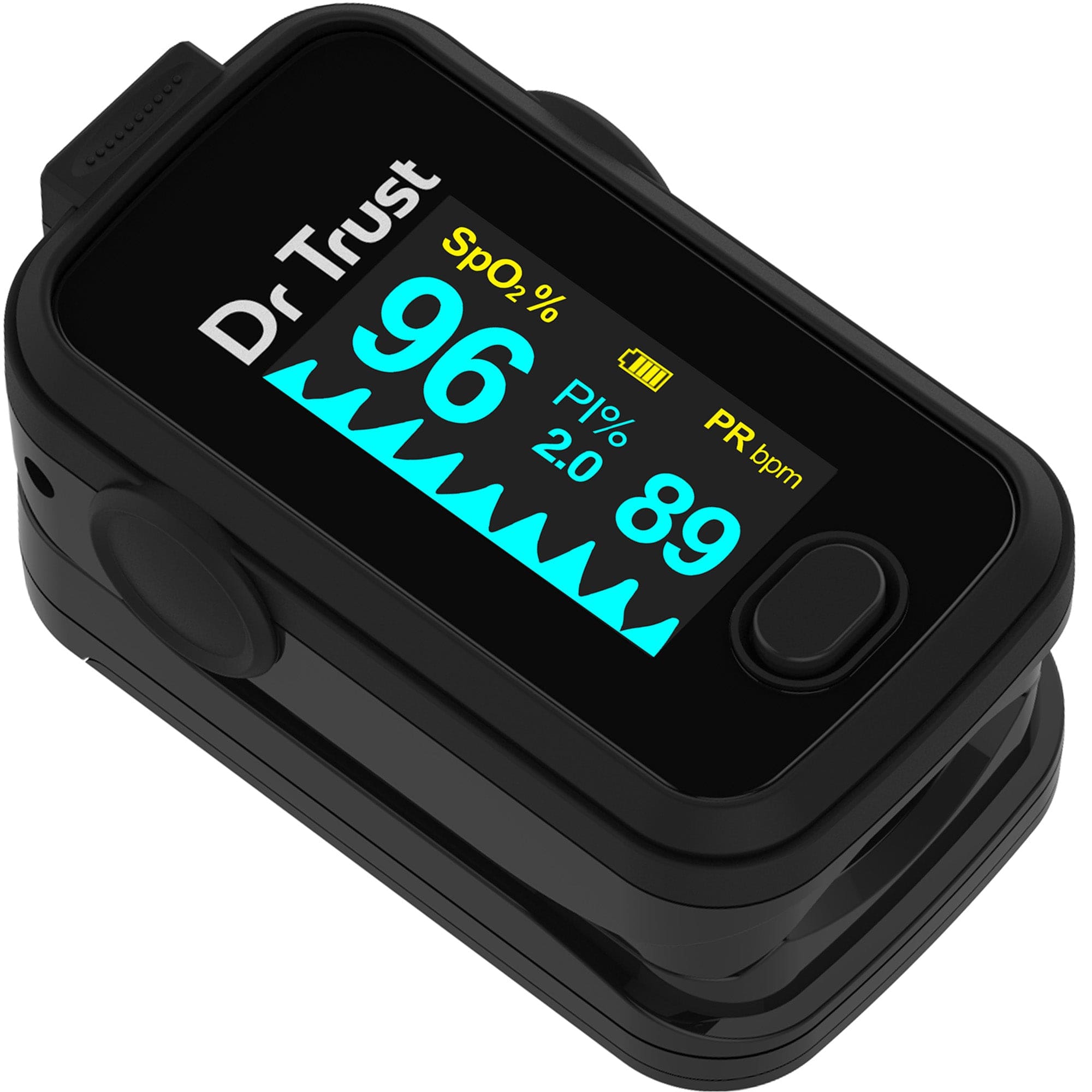Dr Trust USA Pulse oximeter Dr Trust USA Signature Fingertip Pulse Oximeter Spo2 check 201 (Black)