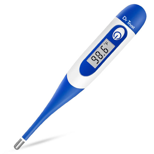 Dr Trust USA Thermometer2 Dr Trust USA Instascan® Flexible Tip Digital Thermometer for Fever Measurement, Waterproof Oral, Rectal, Under Arm Use Temperature Meter for Baby, Infant, Kids & Adults - 617