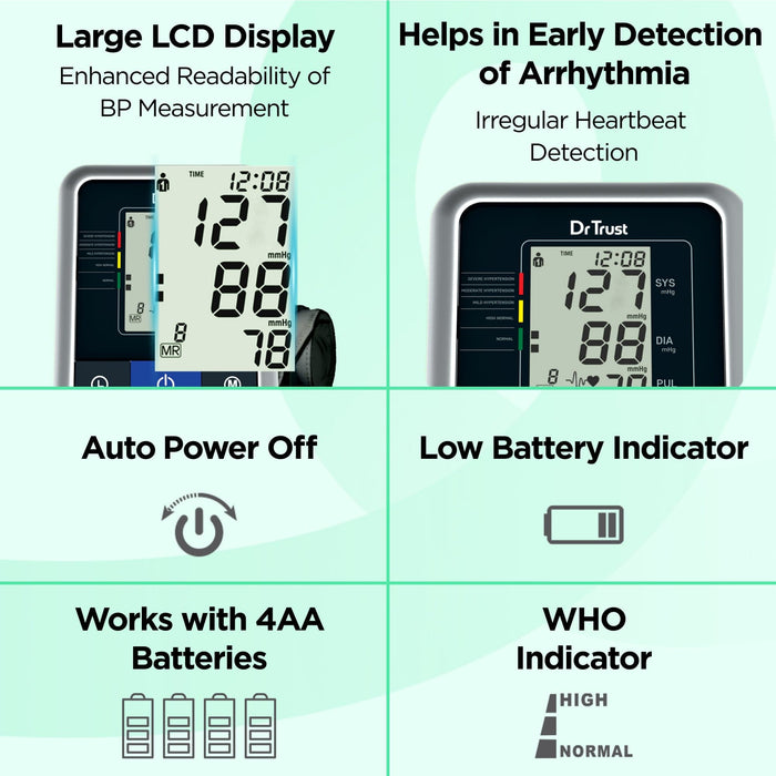 Dr Trust Blood Pressure Monitor Dr Trust USA BP Check 122