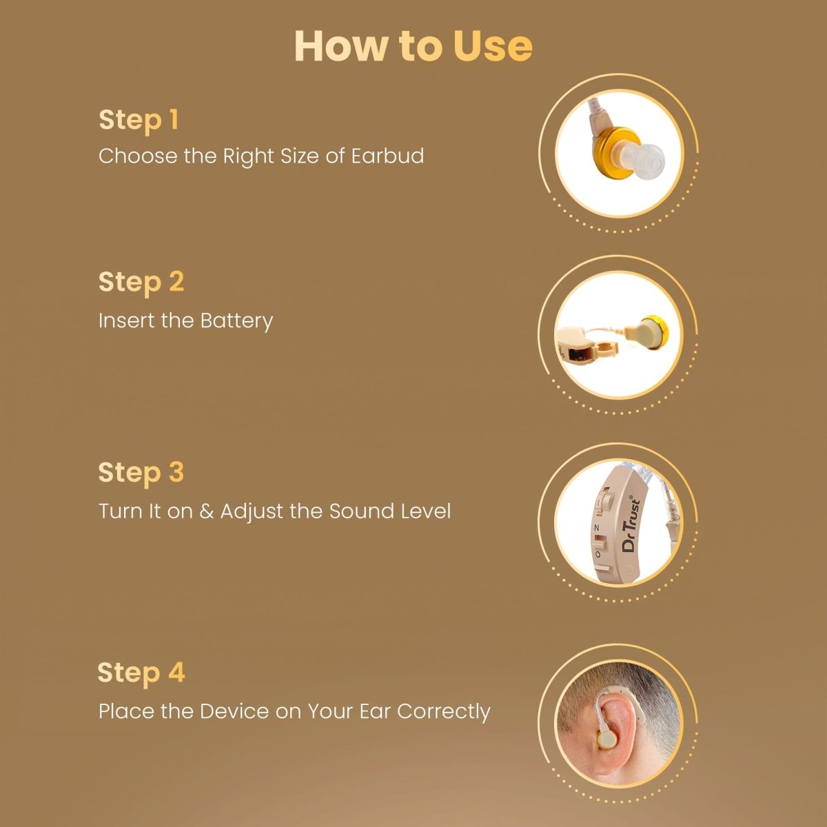 Dr Trust USA Hearing Aid Amplifier 344