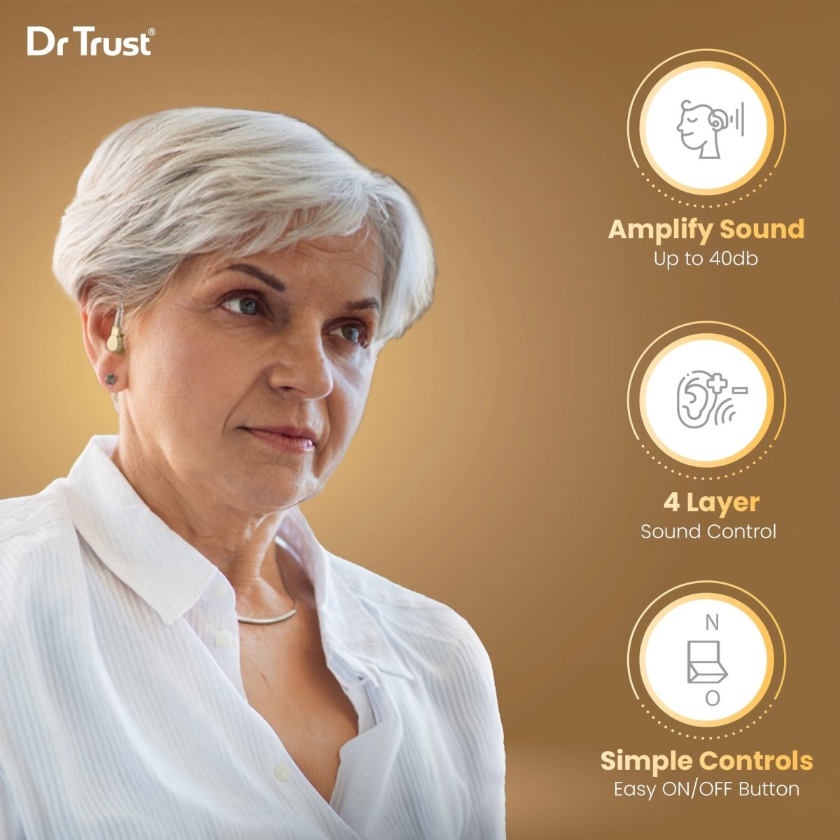 Dr Trust USA Hearing Aid Amplifier 344