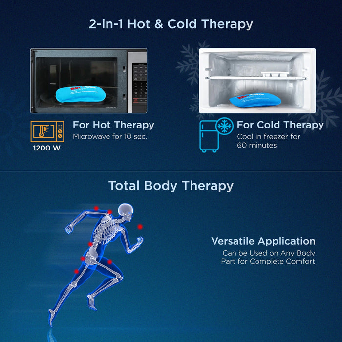 Dr Trust USA Hot Cold Dr Trust USA Hot and Cold Gel Pack for Pain Relief 327, Heat/Warm Pad, Ice Pack For Back, Neck, Knee, and Shoulder Pain (Large Size)