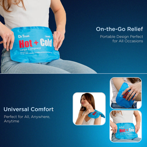 Dr Trust USA Hot Cold Dr Trust USA Hot and Cold Gel Pack for Pain Relief 327, Heat/Warm Pad, Ice Pack For Back, Neck, Knee, and Shoulder Pain (Large Size)