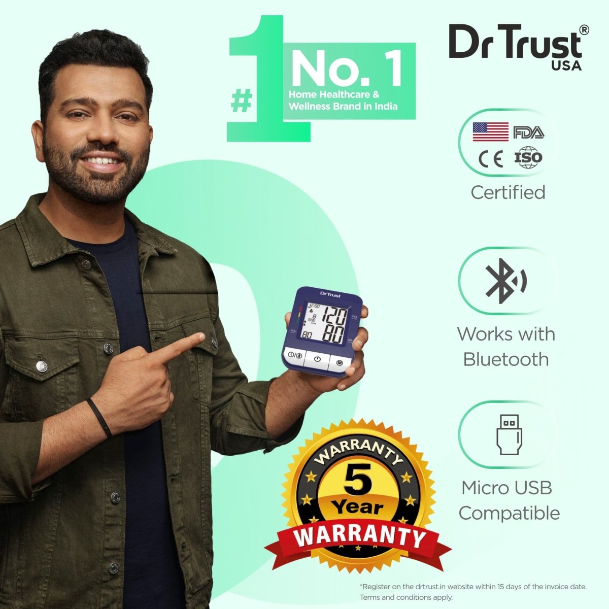 Dr Trust USA iCheck Connect BP Monitor 118