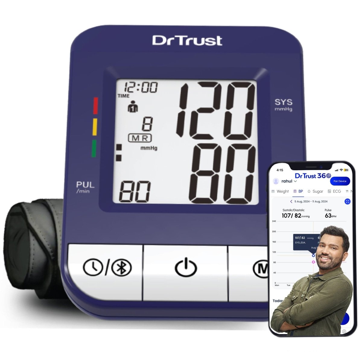 Dr Trust USA iCheck Connect BP Monitor 118