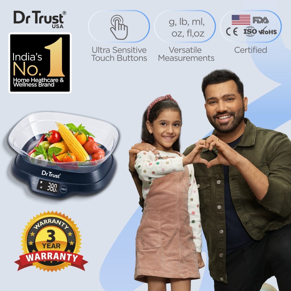 Dr Trust USA Kitchen Scale Weight Machine 508