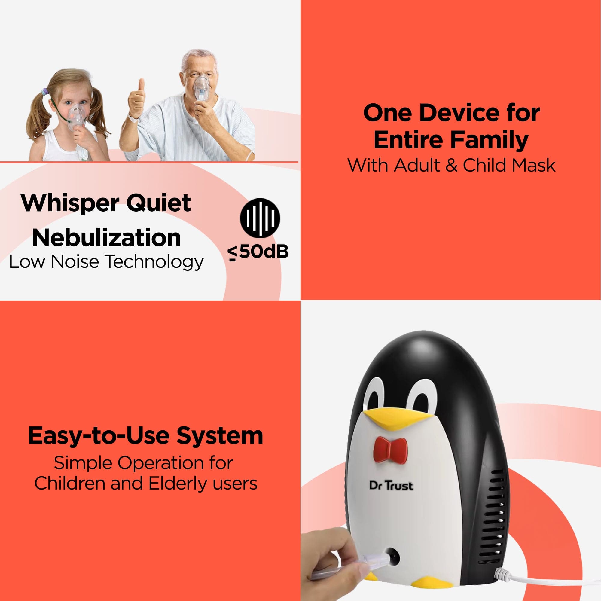 Dr Trust USA Nebulizer Dr Trust USA Junior Compressor Child Friendly Nebulizer 403