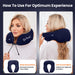 Dr Trust USA Ortho Products Dr Trust USA Neck Pillow for Travelling, Orthopedic Memory Foam Travel Airplane Head Rest Support Cushion For Adults Flights Accessories Aircraft Recommended For Neck Cervical Pain 358