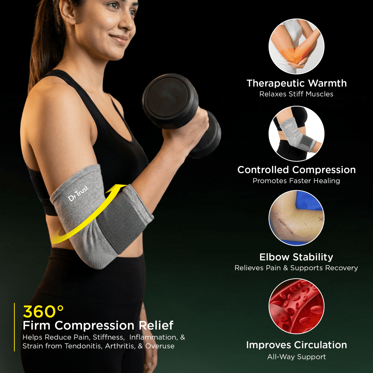 Dr Trust USA Orthopaedic Elbow Support 4606
