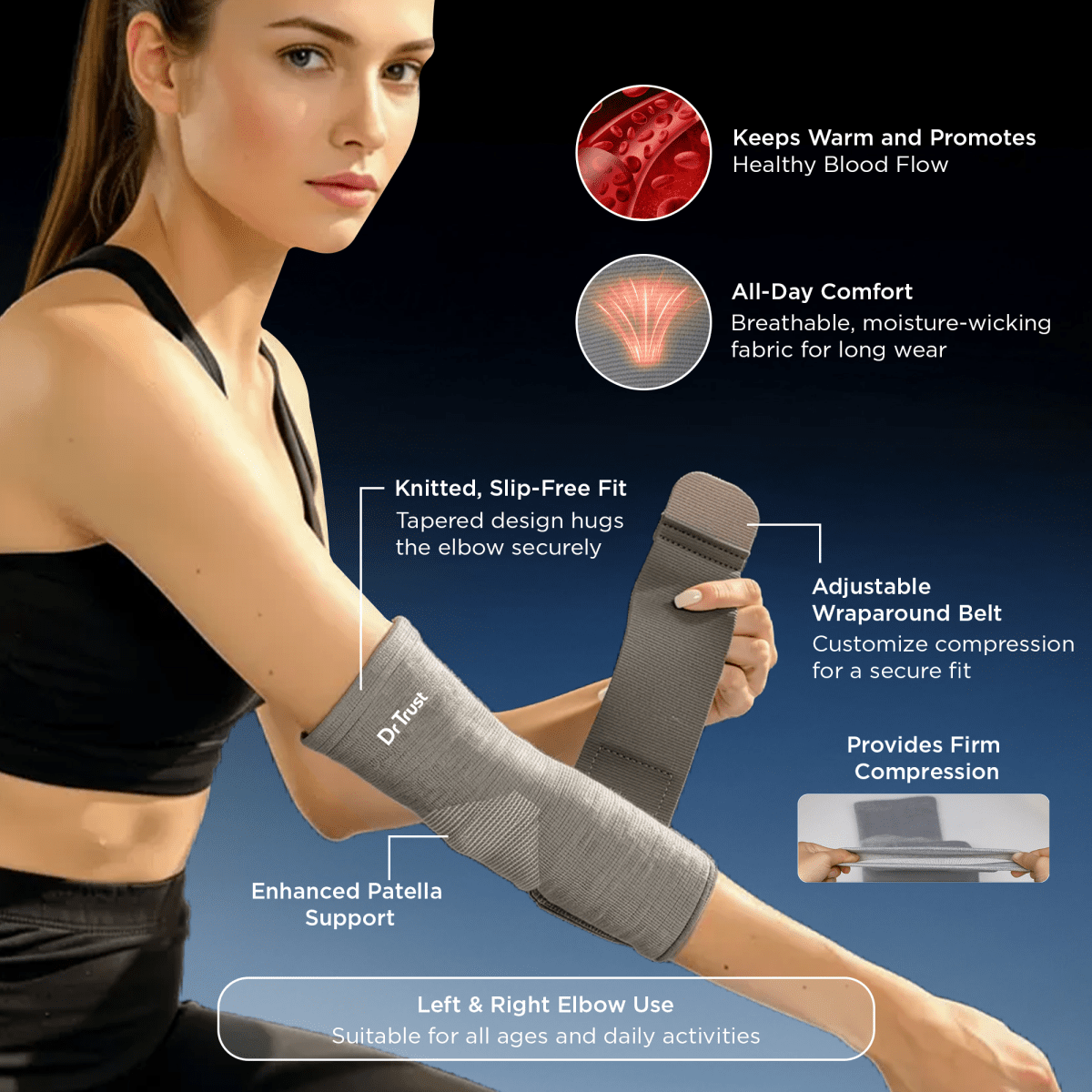 Dr Trust USA Orthopaedic Elbow Support 4606
